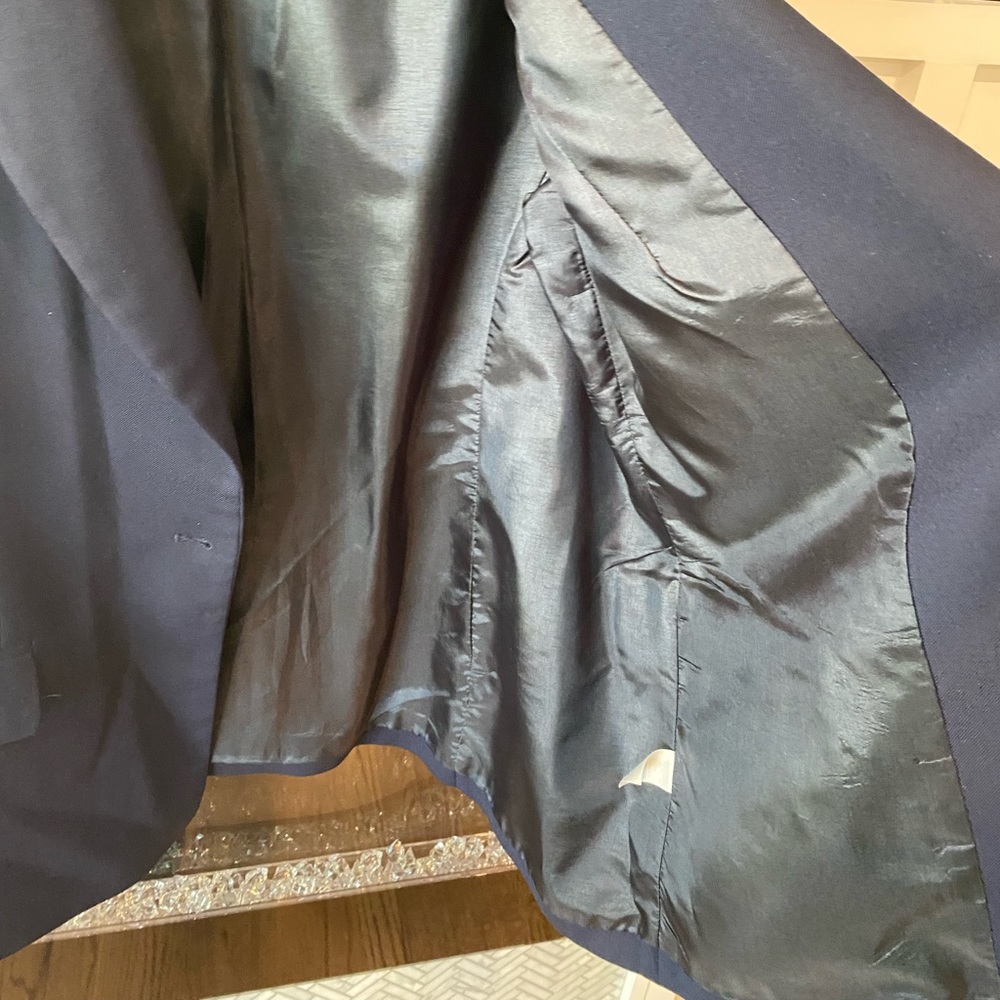 Navy Pendleton Suit Jacket Size 14 - image 7